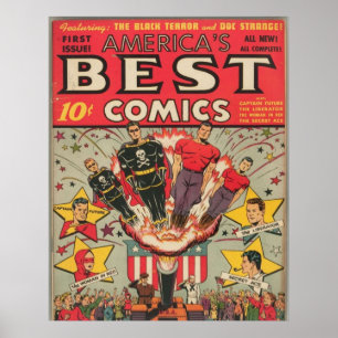 Americas Best Comic Comic Buchabdeckung Poster