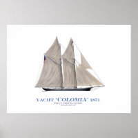 americas cup yacht 'colombia' 1871 ,tony fernandes