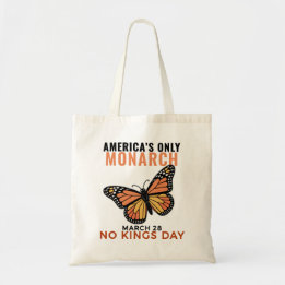 America's Only Monarch Butterfly • No Kings Day Tragetasche