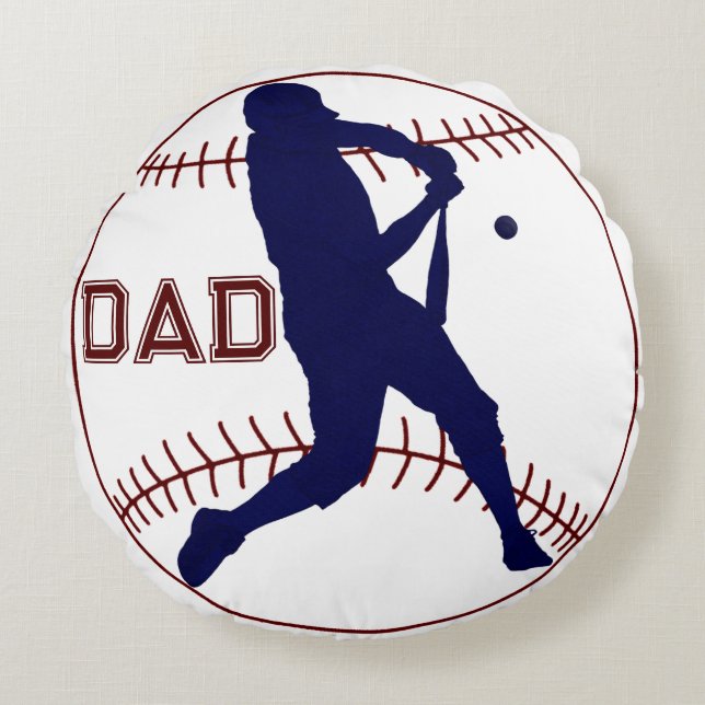 America's Pastime Rundes Kissen (Vorderseite)