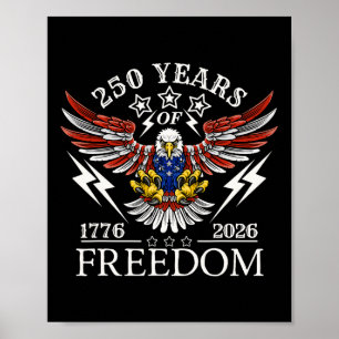 Americas Semi Quincentennial 250th Anniversary Com Poster