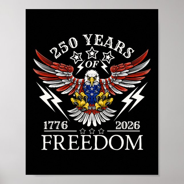 Americas Semi Quincentennial 250th Anniversary Com Poster (Vorne)