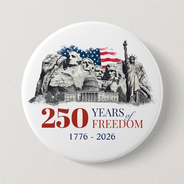 America's Semiquincentennial 250 Years of Freedom Button (Vorderseite)