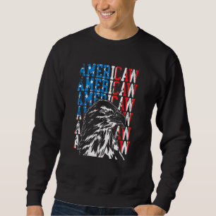 Americaw Eagle American Flag Bandana Patriotic USA Sweatshirt