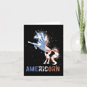 Americorn amerikanische Flagge patriotisches Einho Karte