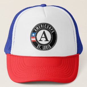 AmeriCorps St. Louis Fernlastfahrer-Hut - Rot/Blau Truckerkappe