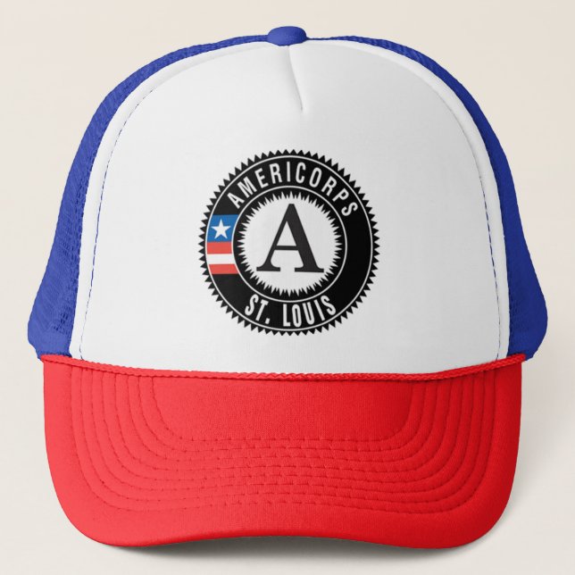 AmeriCorps St. Louis Trucker Hat - Red/Blue Truckerkappe (Vorderseite)