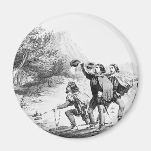 Amerigo Vespucci in America Magnet