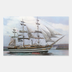 Amerigo Vespucci Rechteckiger Aufkleber