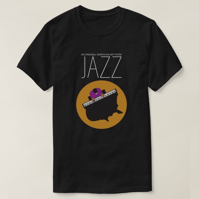 AmeriJazz Bella+Canvas Jersey T-shirt à manches co (Design devant)
