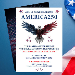 AMERIKA250 PARTY 4. JULI EINLADUNG