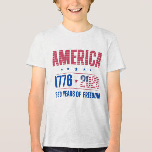 AMERIKA 1776 2026 250 Jahre Freiheit Tri-Blend Shirt