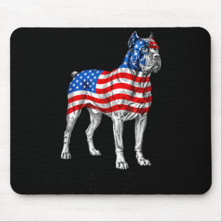 Amerika 1776-2026 Cane Corso Hund Amerikanische Fl Mousepad