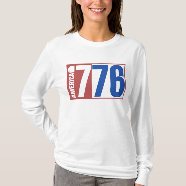 AMERIKA 1776  T-Shirt (Vorderseite)