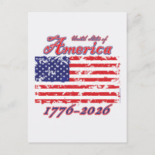 Amerika 250 1776-2026 postkarte