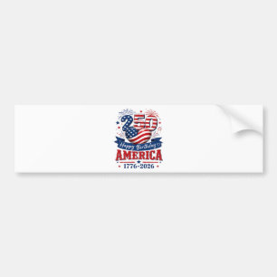 Amerika 250 Alles Gute zum Geburtstag Patriotische Autoaufkleber