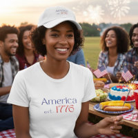 Amerika 250 Geburtstag est 1776 Typografie Rot Bla