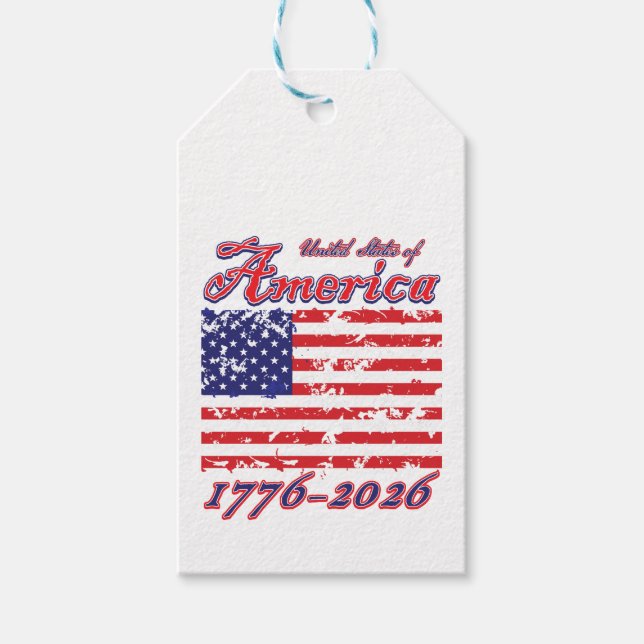 Amerika 250 geschenkanhänger (Vorderseite)