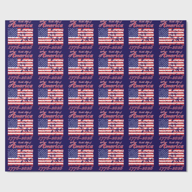 Amerika 250 geschenkpapier (Flach)