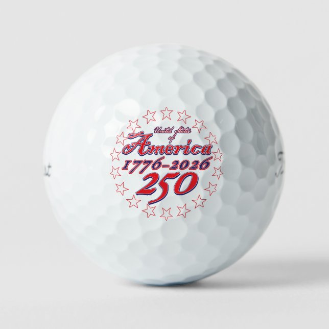 Amerika 250 golfball (Vorderseite)