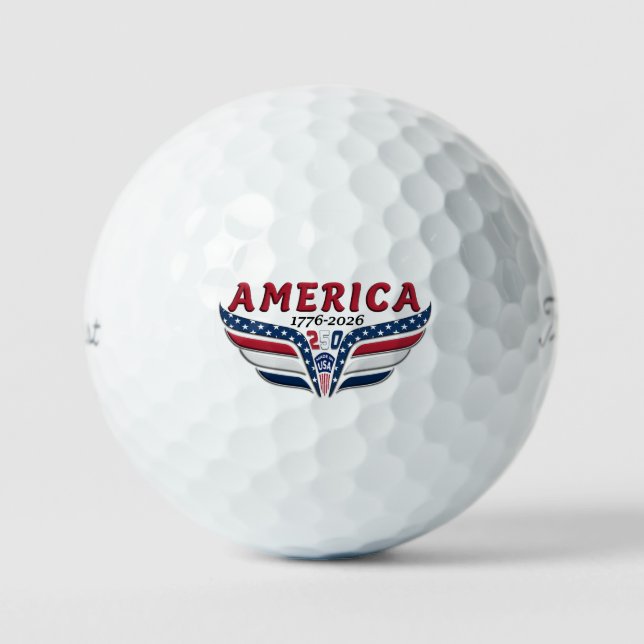 Amerika 250 golfball (Vorderseite)