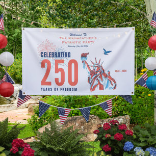 Amerika 250-Jahr-Jubiläum Patriotisches Willkommen Banner