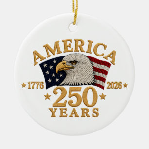 Amerika 250 Jahre Erstmalig verheiratet als Herr u Keramik Ornament
