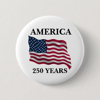 Amerika 250 Jahre Flagge Button