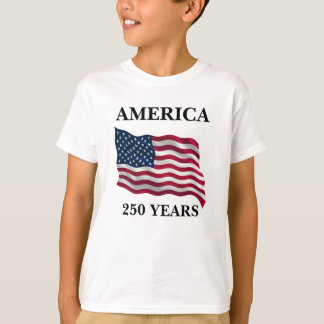Amerika 250 Jahre Flagge Kinder T-Shirt