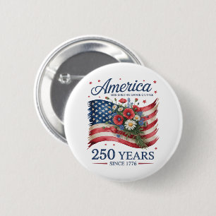 Amerika 250 Jahre Freiheit 1776 2026 Button