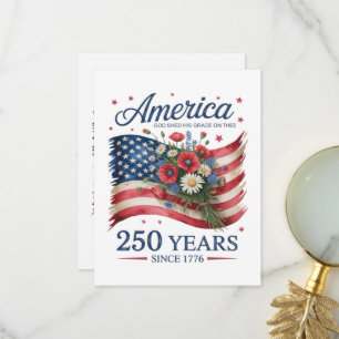 Amerika 250 Jahre Freiheit 1776 2026 Dankeskarte