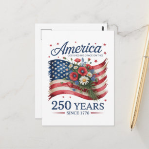 Amerika 250 Jahre Freiheit 1776 2026 Postkarte