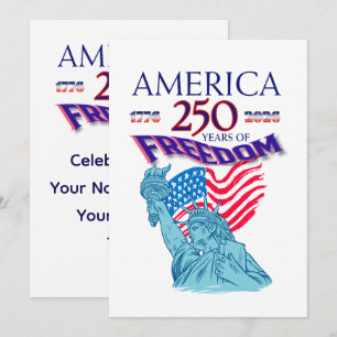 AMERIKA 250 JAHRE FREIHEIT EINLADUNG