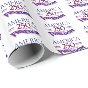 AMERIKA 250 JAHRE FREIHEIT GESCHENKPAPIER