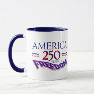 AMERIKA 250 JAHRE FREIHEIT TASSE
