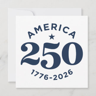 Amerika 250 Jahre Freiheitsfeier Minimal Einladung