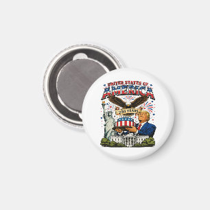 Amerika 250 Jahre Patriotische Adler-Feier Magnet