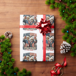 Amerika 250 Jahre patriotische Feier Geschenkpapier