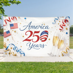 Amerika 250 Jahre patriotische Jubiläumsfeier Banner