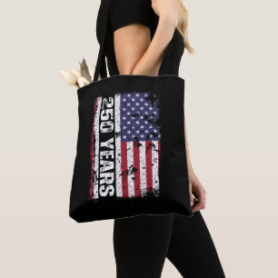 Amerika 250 Jahre Retro-Flagge 250. Jubiläum Tasche