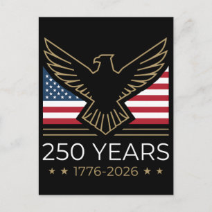 Amerika 250 Jahre Semiquincentennial Adler Postkarte