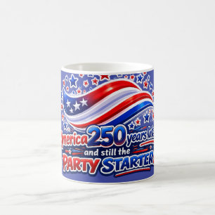 Amerika 250 Jahre später immer noch der Party- Sta Kaffeetasse