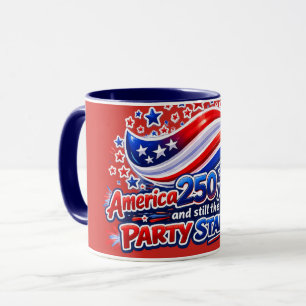Amerika 250 Jahre später immer noch der Partystart Tasse