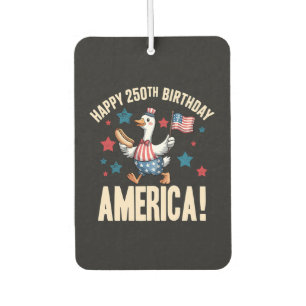 Amerika 250. Jahrestag Dummer Patriotischer Gans Autolufterfrischer