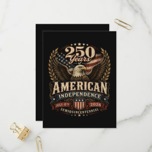 Amerika 250. Jahrestag usa Einladungspostkarte