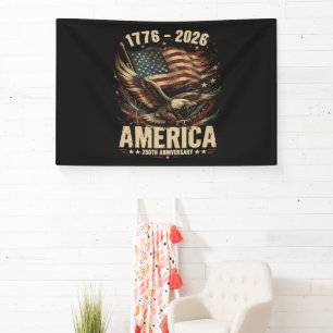 Amerika 250. Jubiläum Adler Patriotisch Banner