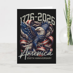 Amerika 250. Jubiläum Adler US-Flagge 4. Juli 2 Karte