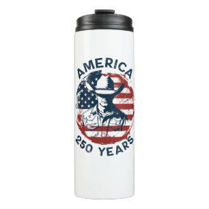 Amerika 250. Jubiläum Cowboy 1776-2026 Thermosbecher