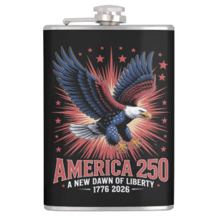 Amerika 250. Jubiläum Flachmann