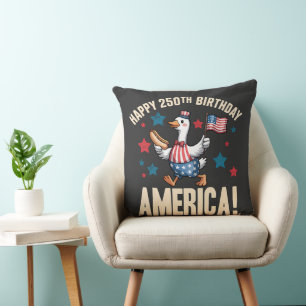 Amerika 250. Jubiläum lächerliche patriotische Gan Kissen
